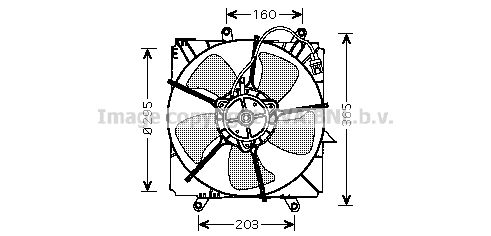 AVA QUALITY COOLING Ventilaator,mootorijahutus TO7515